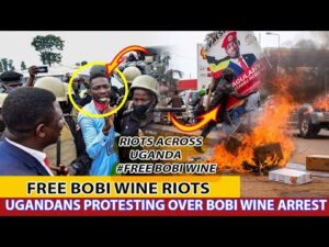 HAPPENING NOW IN UGANDA UGANDANS ARE RIOTING OVER BOBI WINE UNLAWFUL ARREST